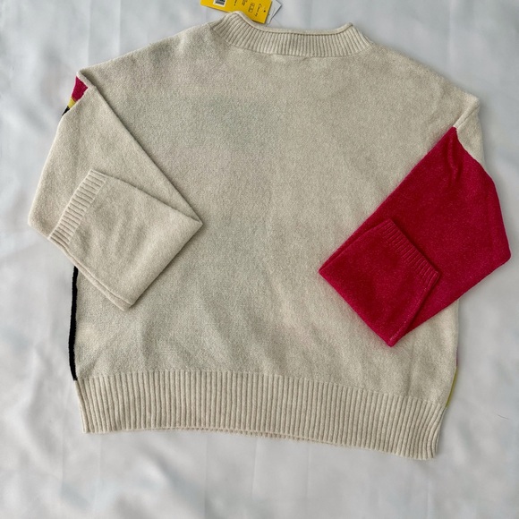 Circus NY by Sam Edelman Slouchy Pullover Sweater Multi Color Medium - Picture 3 of 12